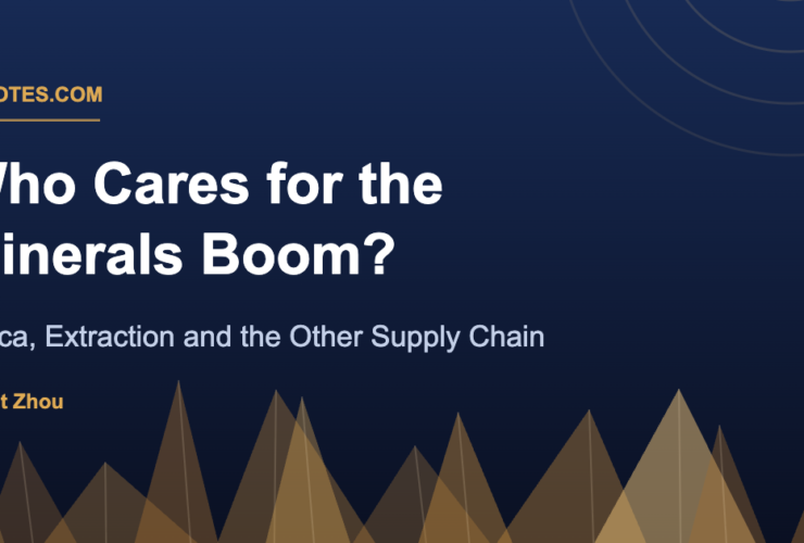 Title card: Who Cares for the Minerals Boom? Africa, Extraction and the Other Supply Chain, by Janet Zhou